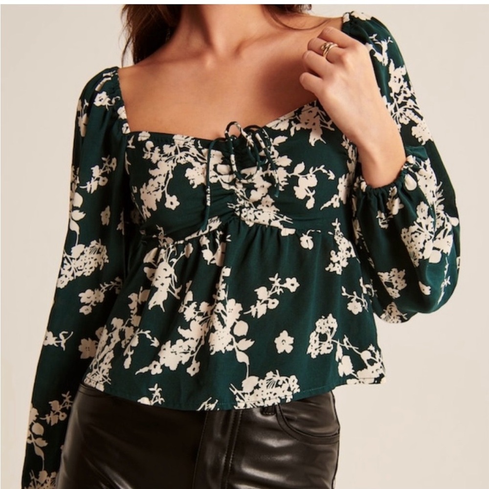 Long Sleeve Puff Sleeve Top